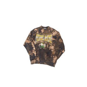 Vintage Acid Wash Notre Dame Crewneck, Adult Mens Large, Reworked Vintage